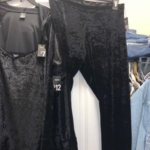 3 piece velour like outfit